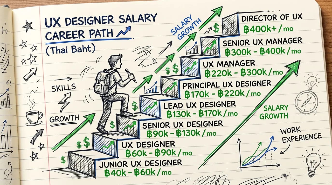 UX UI Designer Salary in Thailand 2026: A Complete Career Guide by Experience Level
