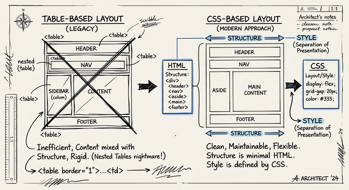 CSS revolution — separating content from presentation