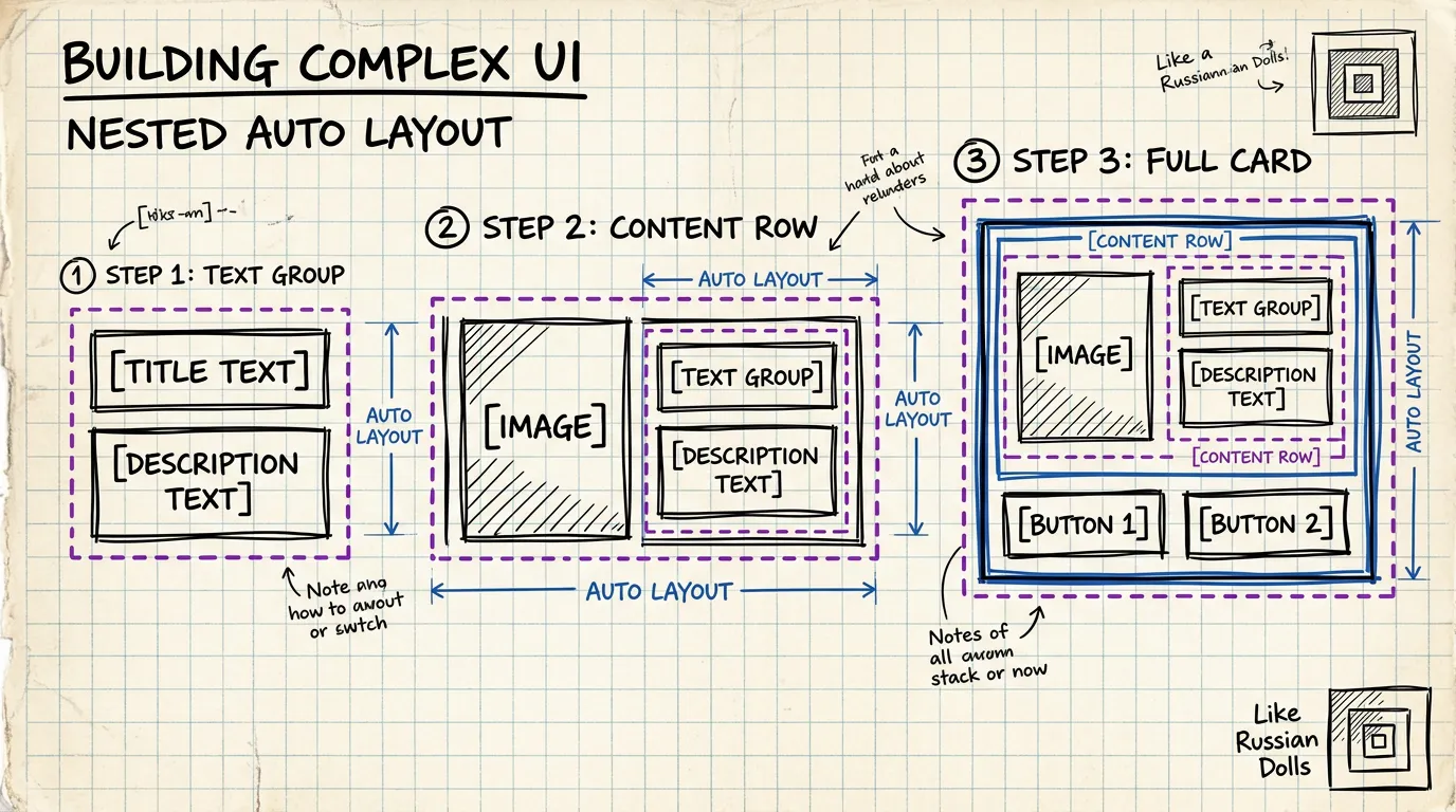 Nested Auto Layout — building complex components from small layers