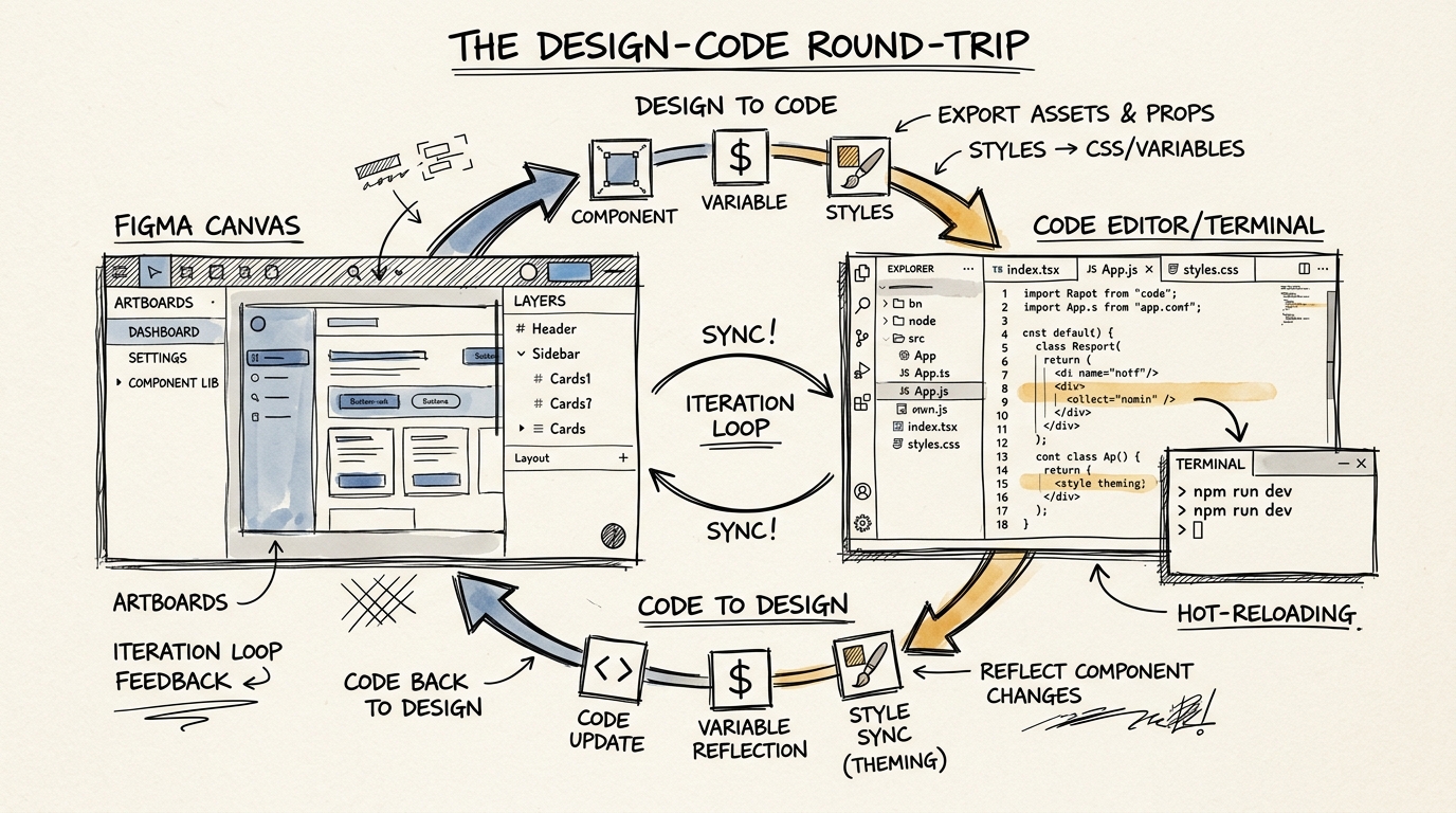 Design-Code Round-trip via Figma MCP