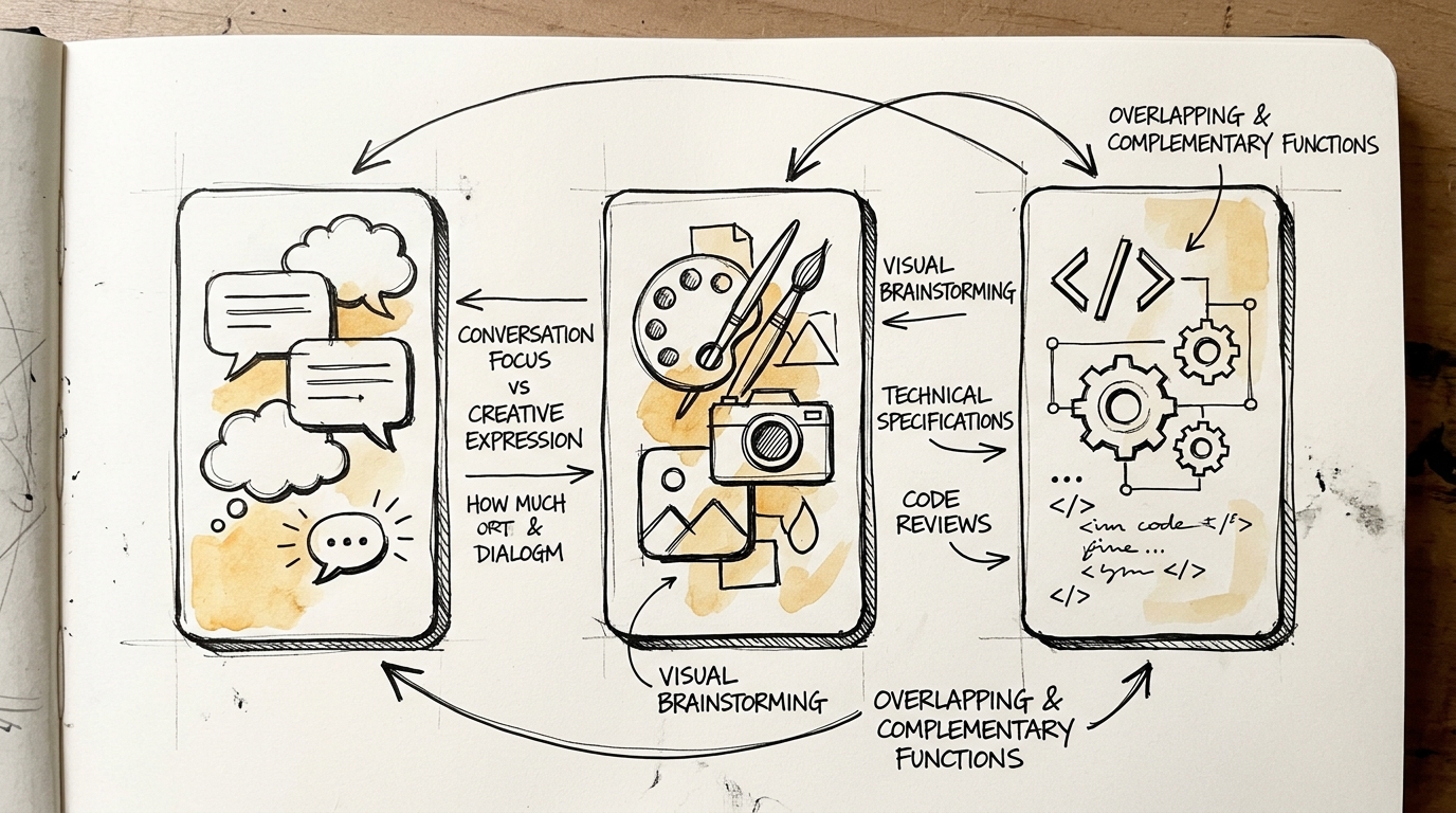 Comparing AI tools for design work