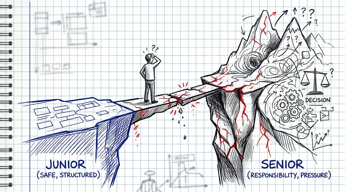 The Gap Nobody Talks About: The Space Between Junior and Senior in a UX Team