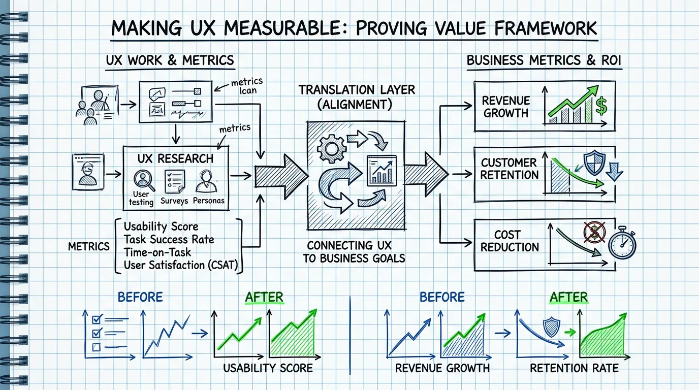Making UX tangible — A framework for proving value